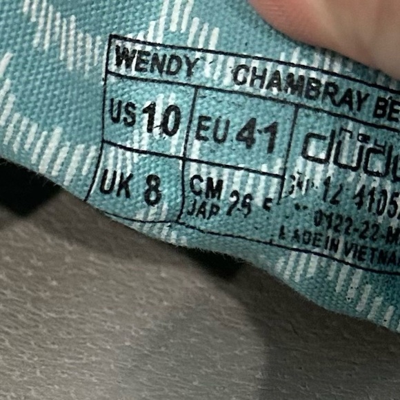 Women’s HEY DUDE Wendy Gray Chambray Slip On Shoes Size 10 - Picture 6 of 6